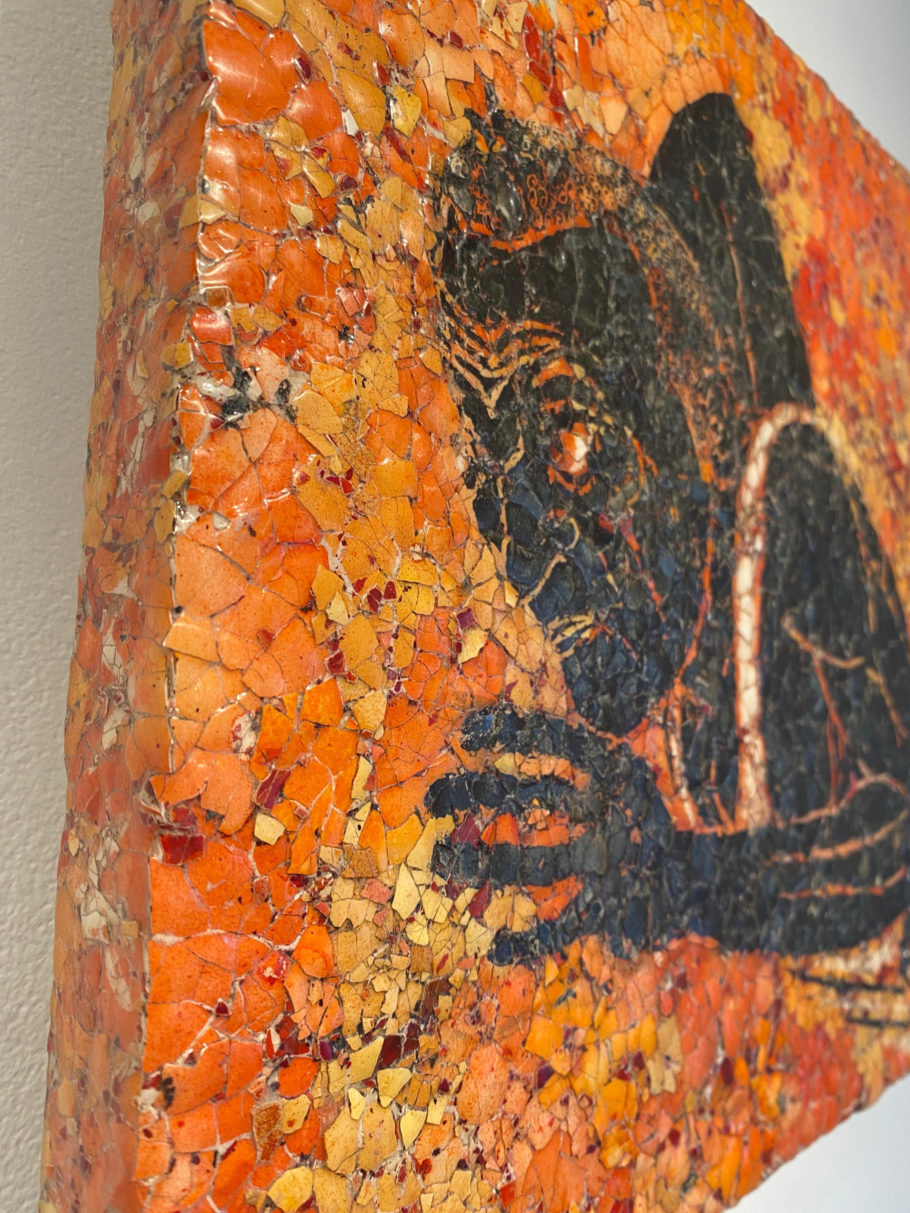 Pittura a mosaico con guscio d'uovo: 