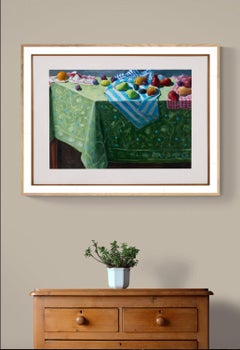 "Obststillleben" Amerikanisch 21. Jahrhundert Acryl auf Papier