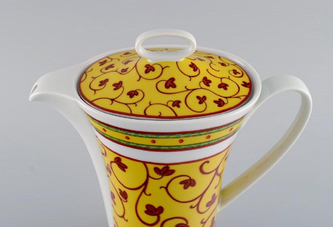 20th Century Paul Wunderlich for Rosenthal, Bokhara Coffee Pot, Sugar Bowl and Creamer For Sale