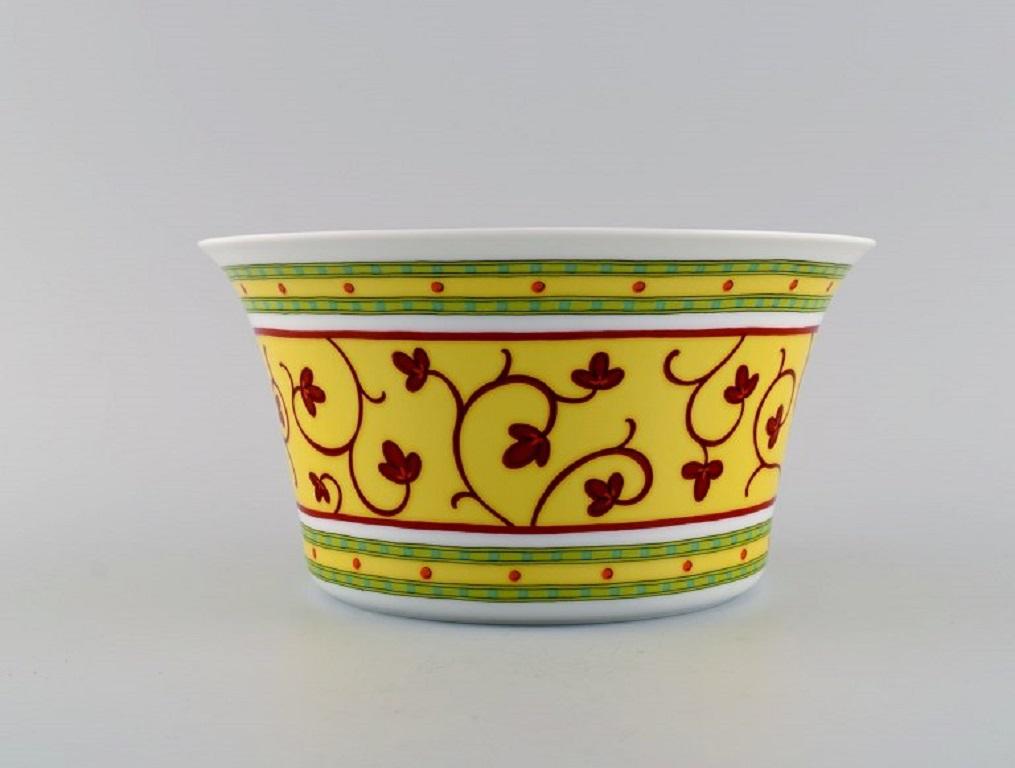 Paul Wunderlich for Rosenthal. Bokhara porcelain bowl. 
Colorful design, late 20th century.
Measures: 20 x 10.5 cm.
In excellent condition.
Stamped.