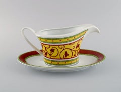 Paul Wunderlich für Rosenthal, Bokhara Sauce Boat mit Untertasse aus Porzellan