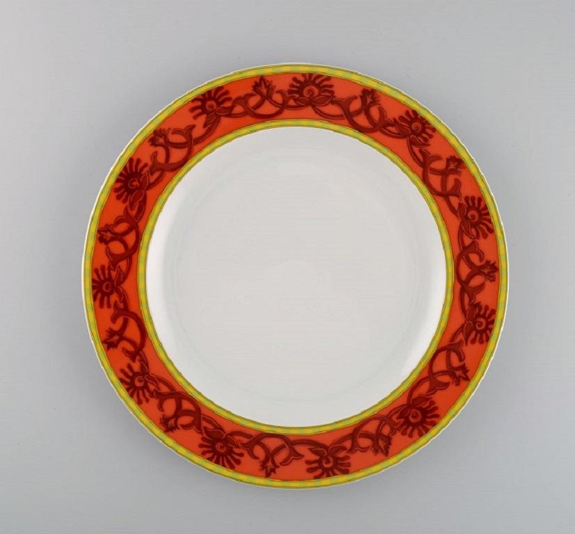 German Paul Wunderlich for Rosenthal, Six Bokhara Porcelain Dinner Plates