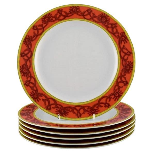 Paul Wunderlich for Rosenthal, Six Bokhara Porcelain Dinner Plates