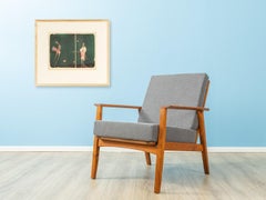 Lithographie originale de Paul Wunderlich, signée et numérotée à la main, vert abstrait et rose