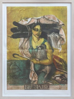 Vintage Brumaire, Large Expressionist Lithograph by Paul Wunderlich