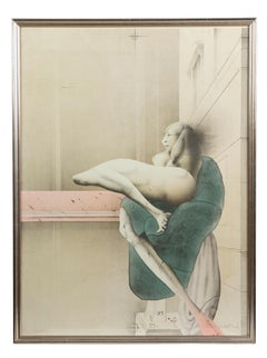 Tribute to Michelangelo – Lithographie von Paul Wunderlich – 1975