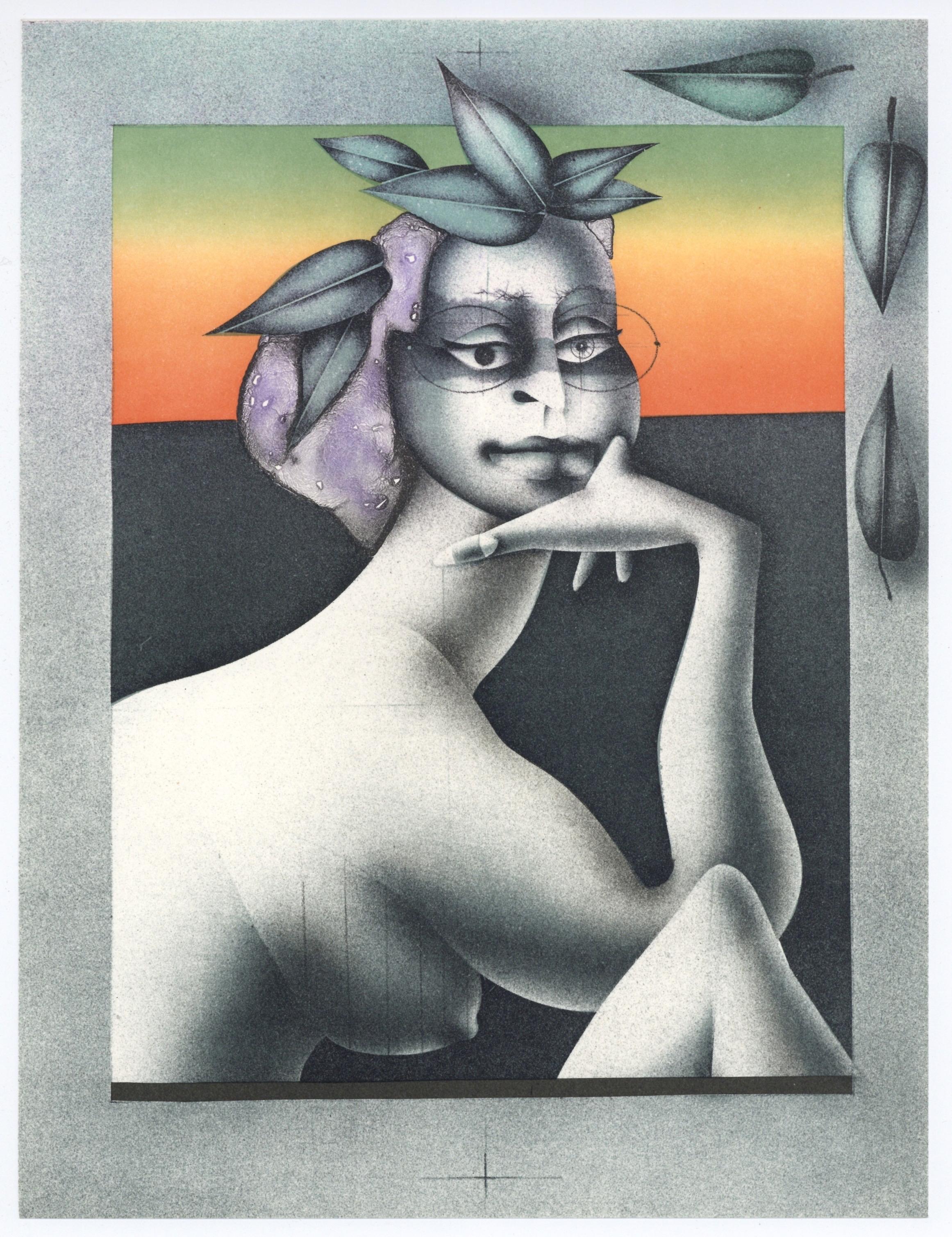 Wunderlich, Composition, XXe Siècle (after) - Gray Abstract Print by Paul Wunderlich