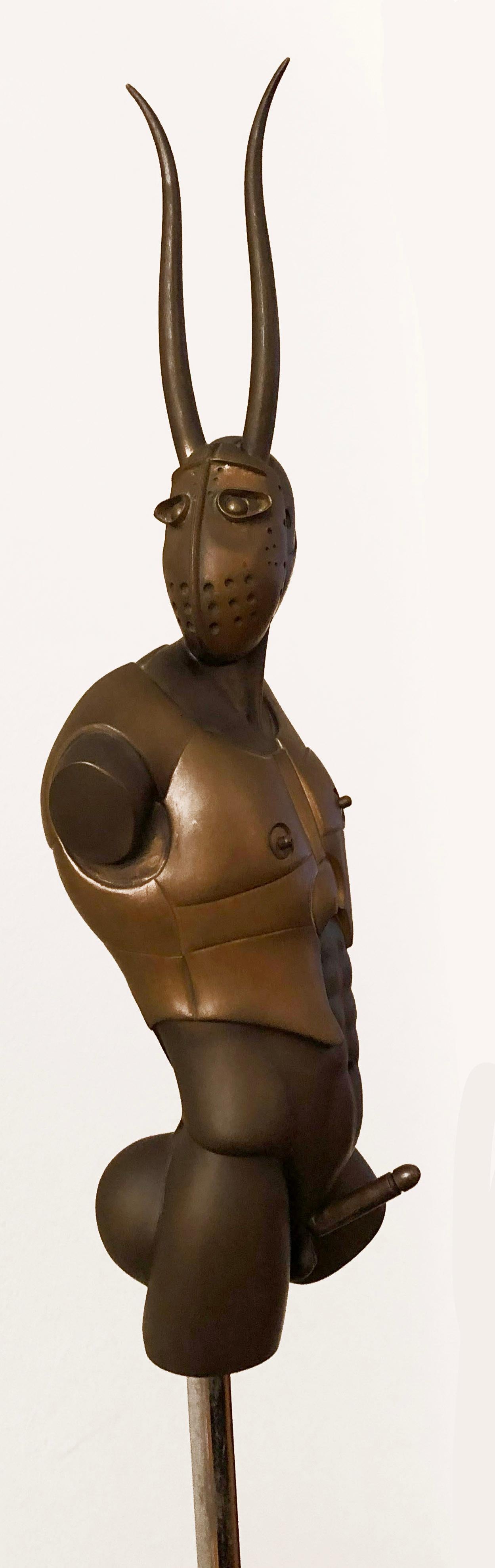 Paul Wunderlich Figurative Sculpture - Minotaurus, Bronze Sculpture by Wunderlich