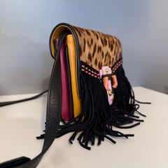 Borsa a tracolla Animalier e Frings di Paula Cademartori
