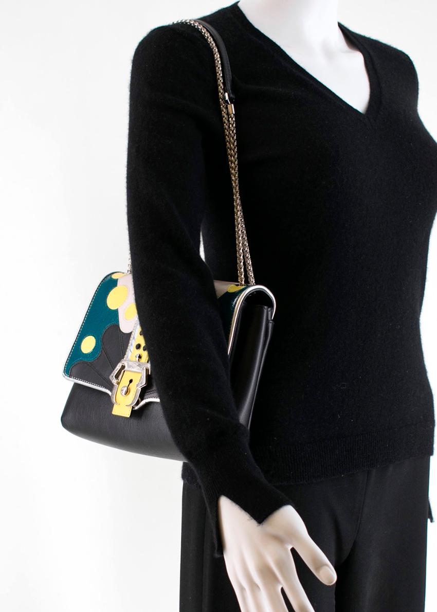 Women's Paula Cademartori Black Leather Alice Shoulder Bag  For Sale