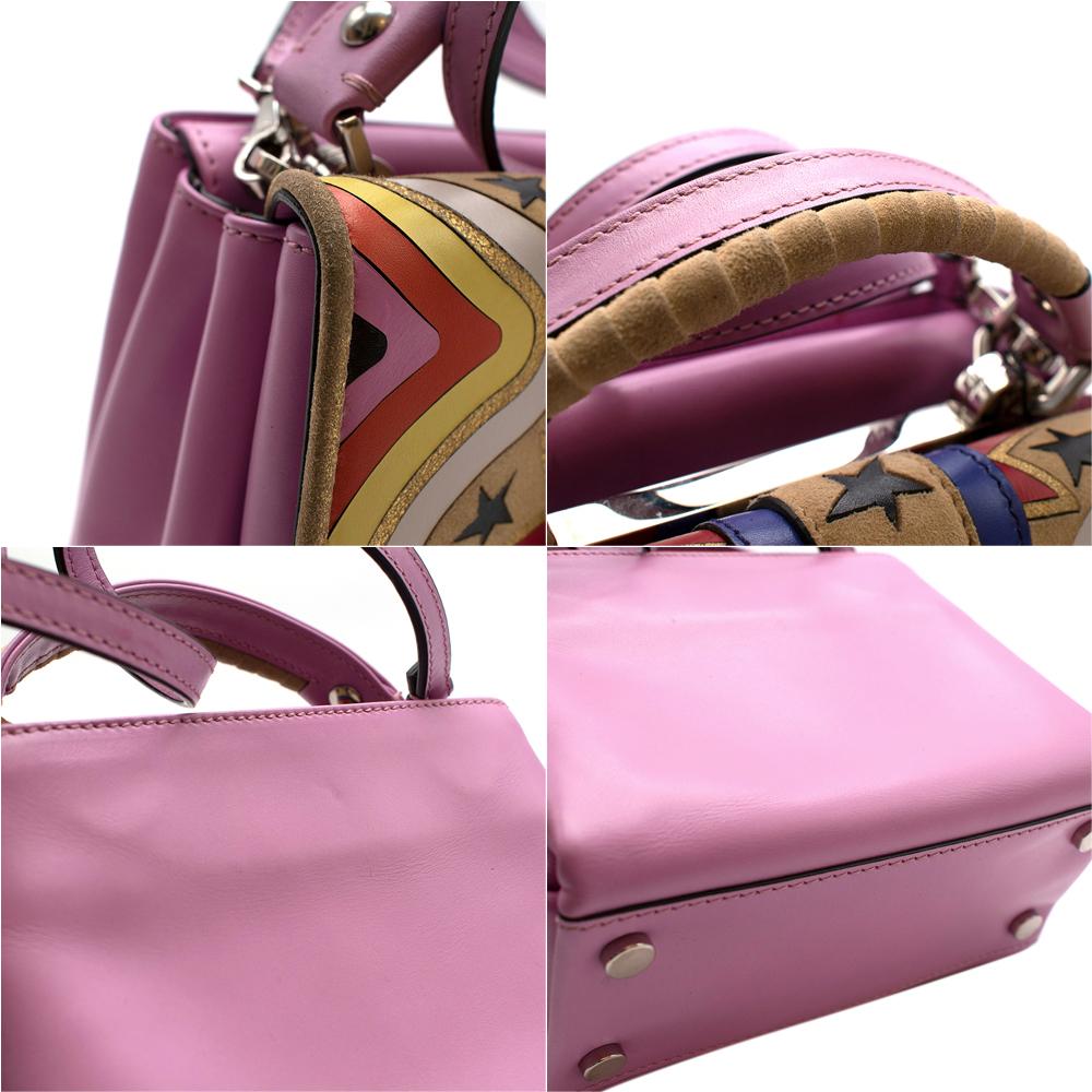 Brown Paula Cademartori Dun Dun Star Pink Shoulder Bag  For Sale