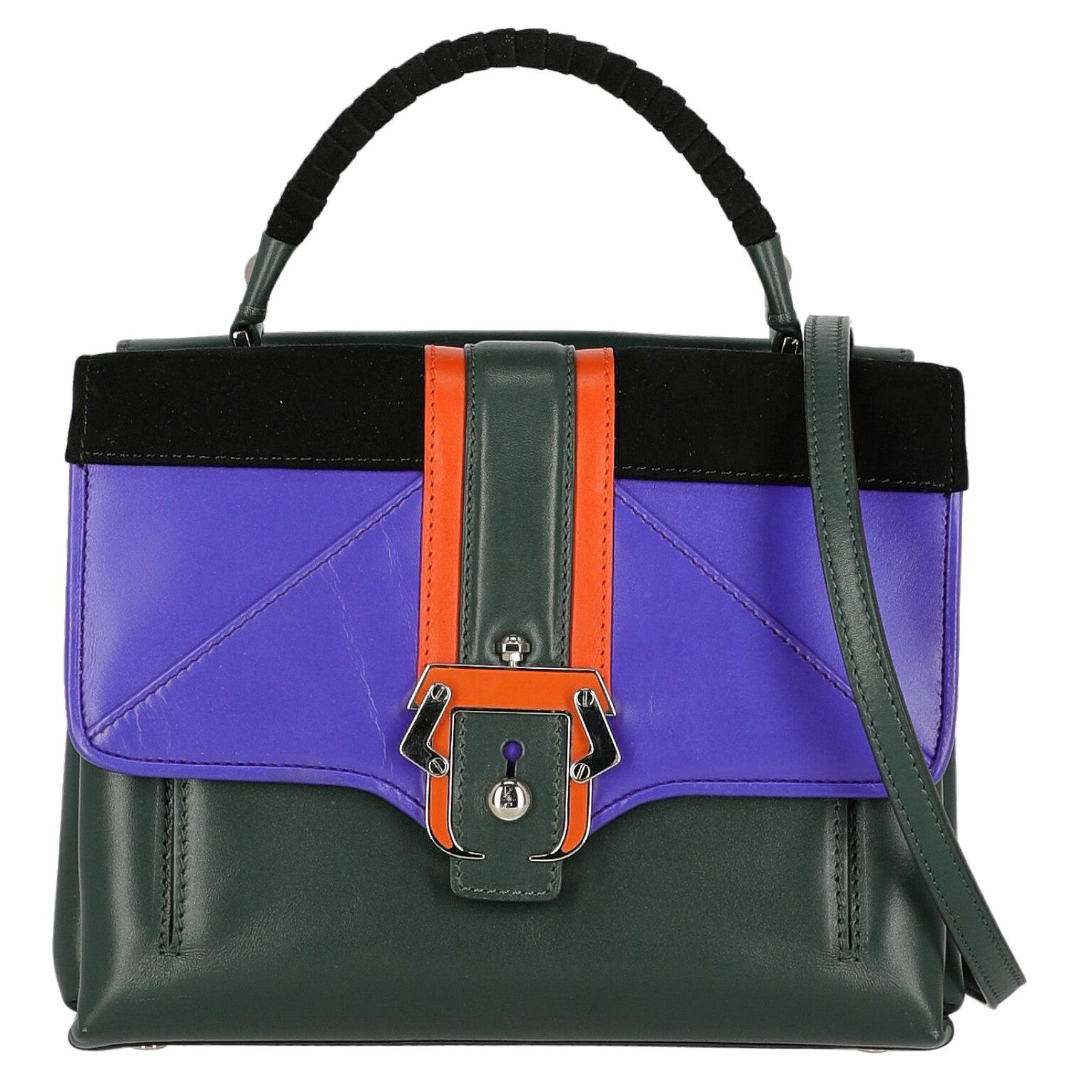 Paula Cademartori  Women   Shoulder bags   Black, Green, Purple Leather  For Sale