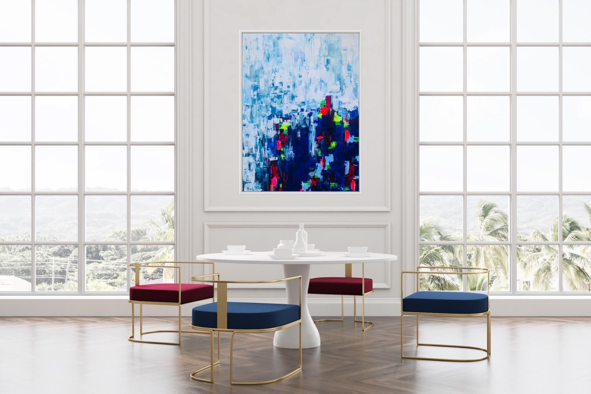 Paula Cherry, Campanule di Albury, Pittura originale, Arte astratta, Arte accessibile in vendita 1