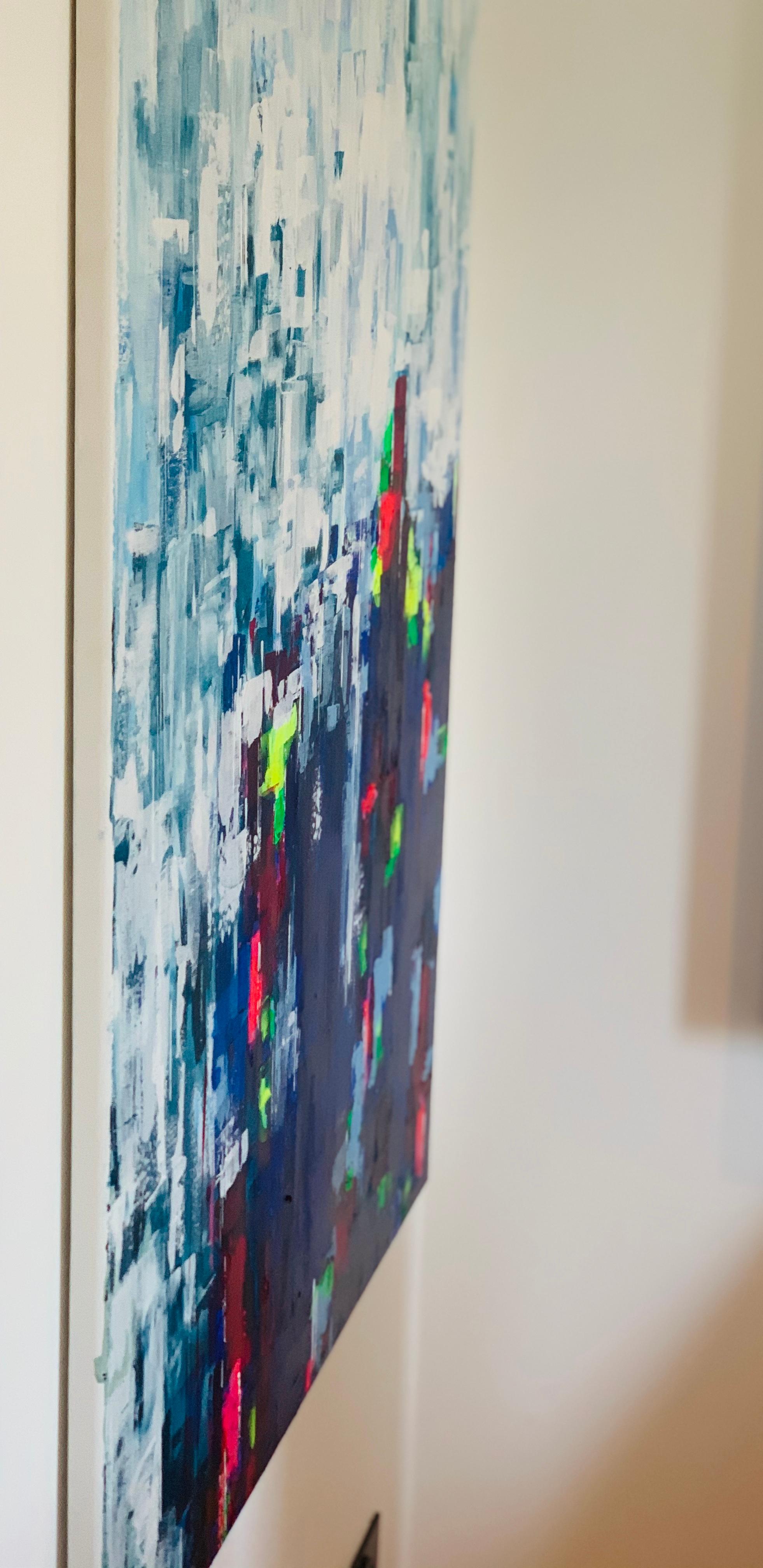 Paula Cherry, Campanule di Albury, Pittura originale, Arte astratta, Arte accessibile in vendita 5