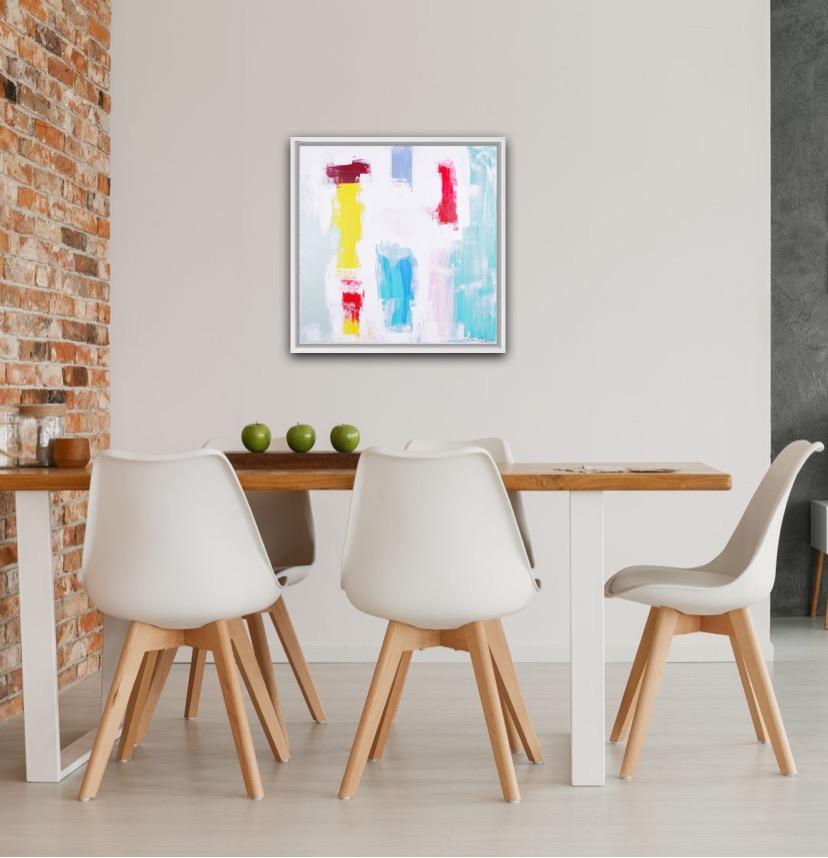 Paula Cherry, Vida primaveral, Pintura original, Arte abstracto, Arte asequible en venta 5