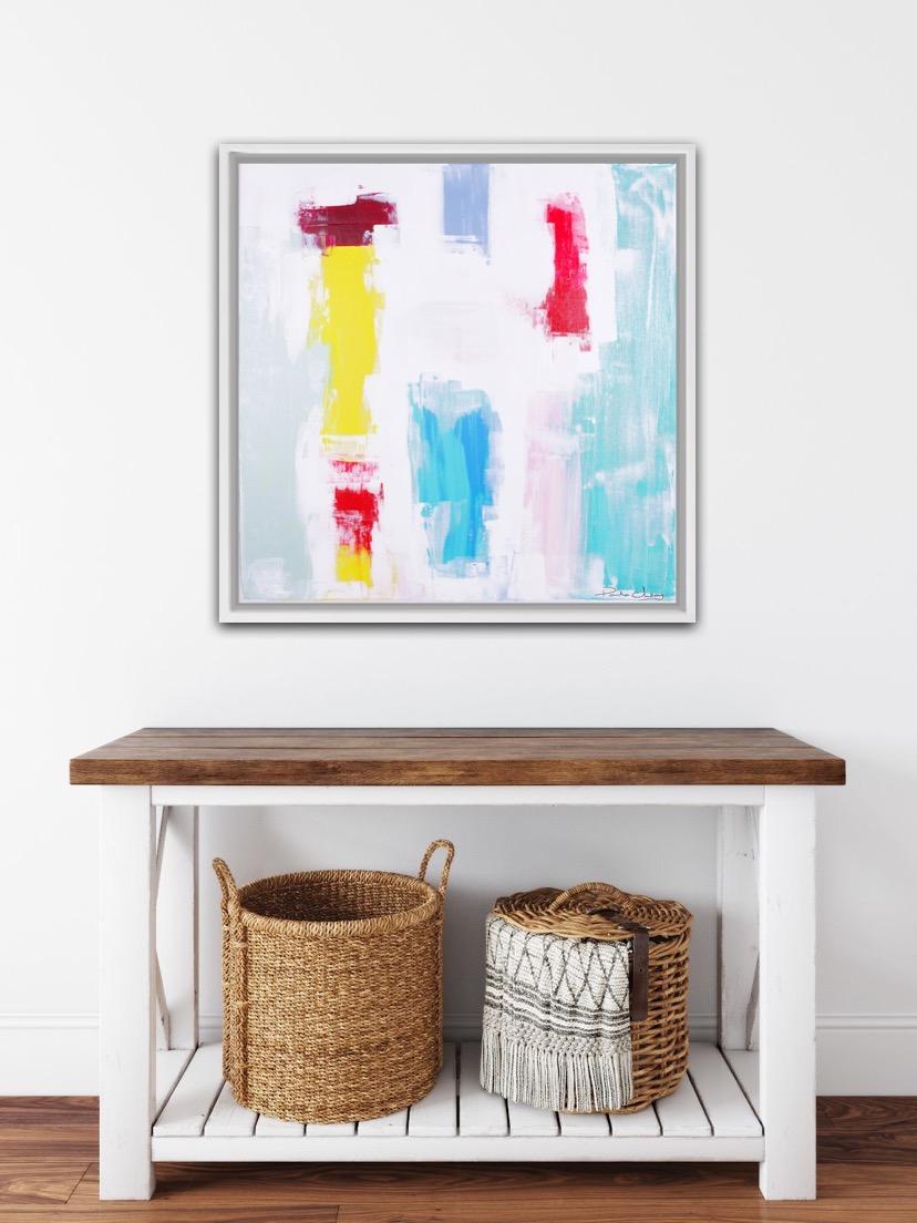 Paula Cherry, Vida primaveral, Pintura original, Arte abstracto, Arte asequible en venta 6