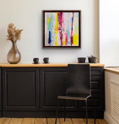 Whisper, Original Bright Abstract Painting, Statement Artworks, Contemporary Art