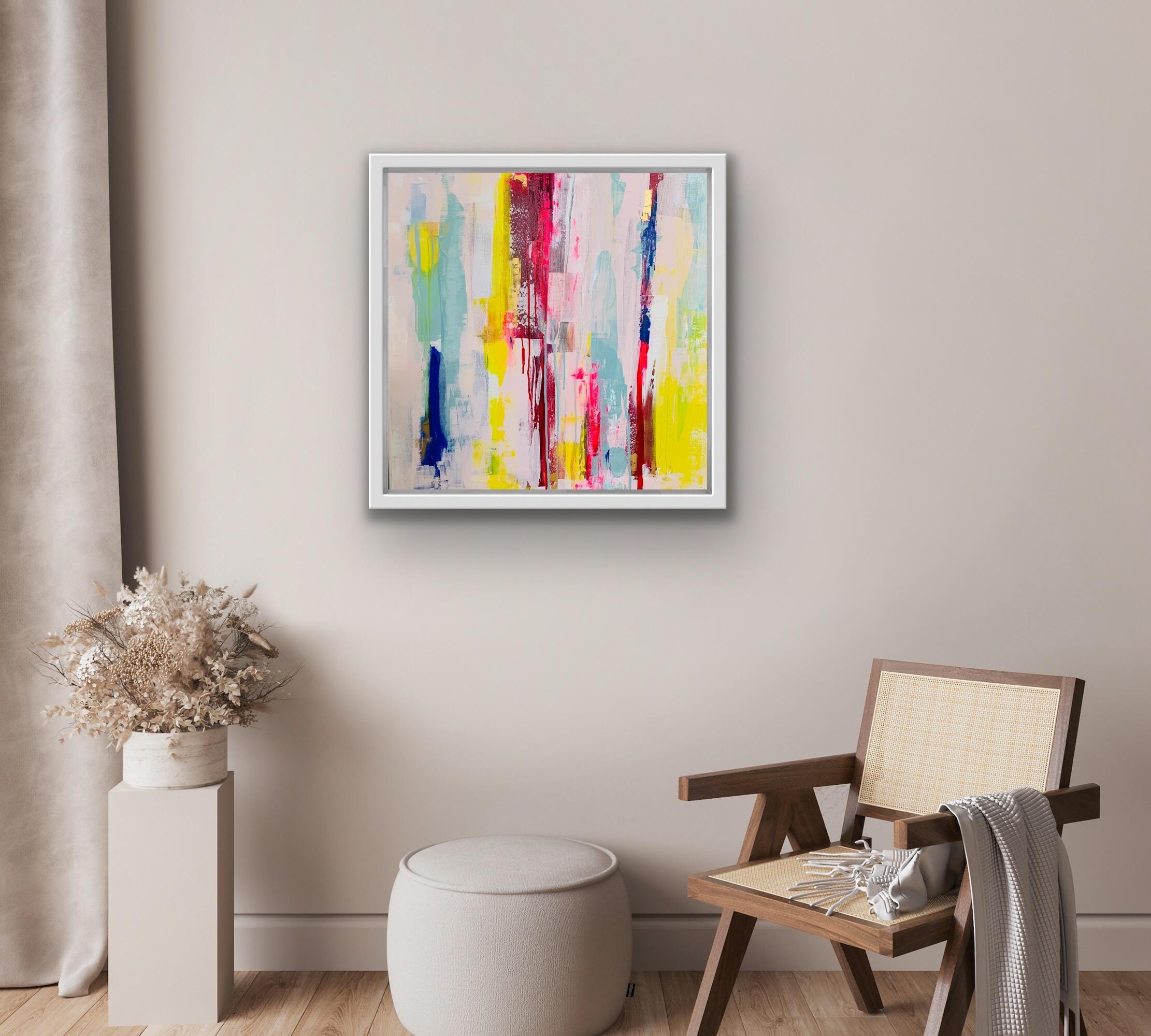 Whisper, Original Bright Abstract Painting, Statement Artworks, Contemporary Art For Sale 5