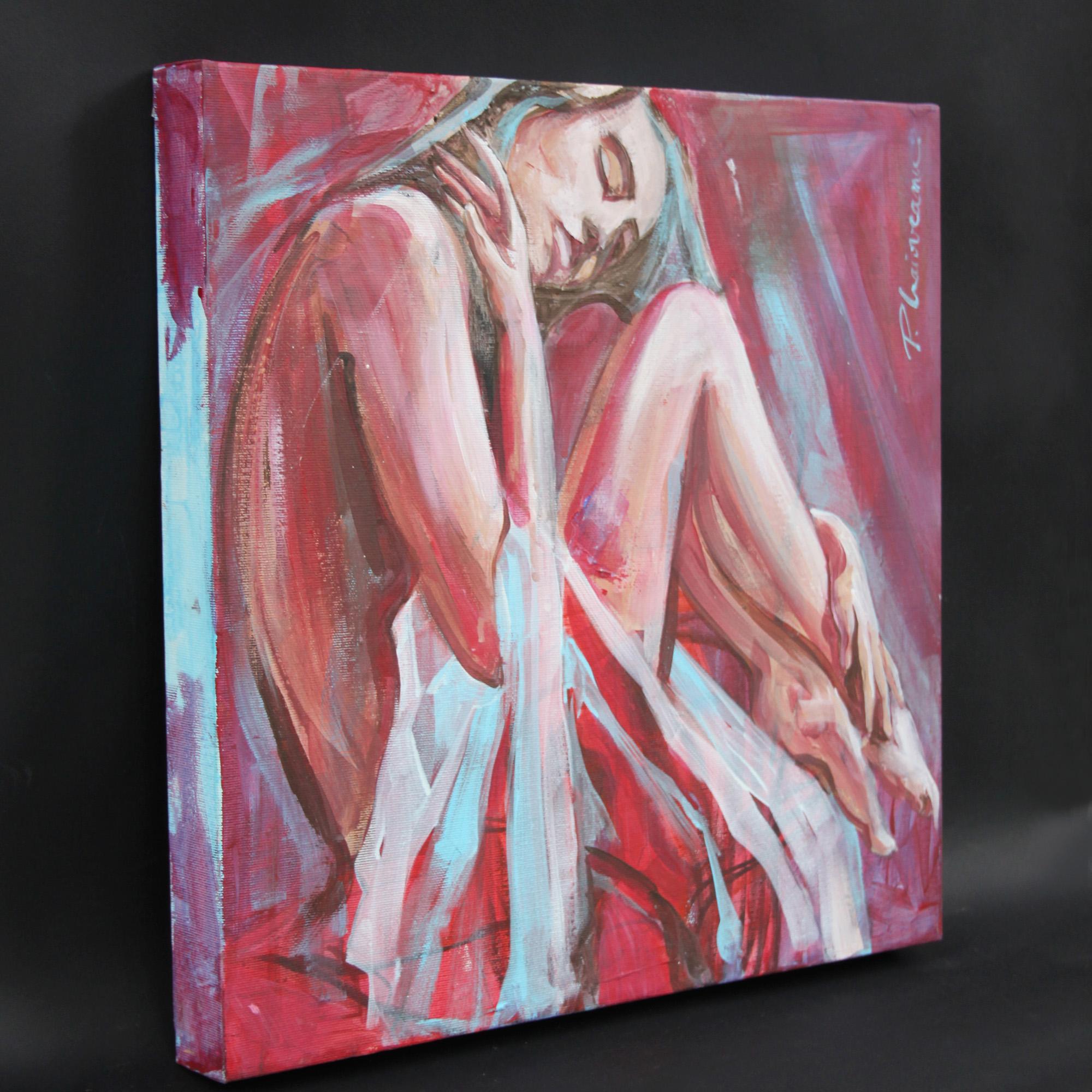 Ballerina - unique painting by Paula Craioveanu For Sale 2