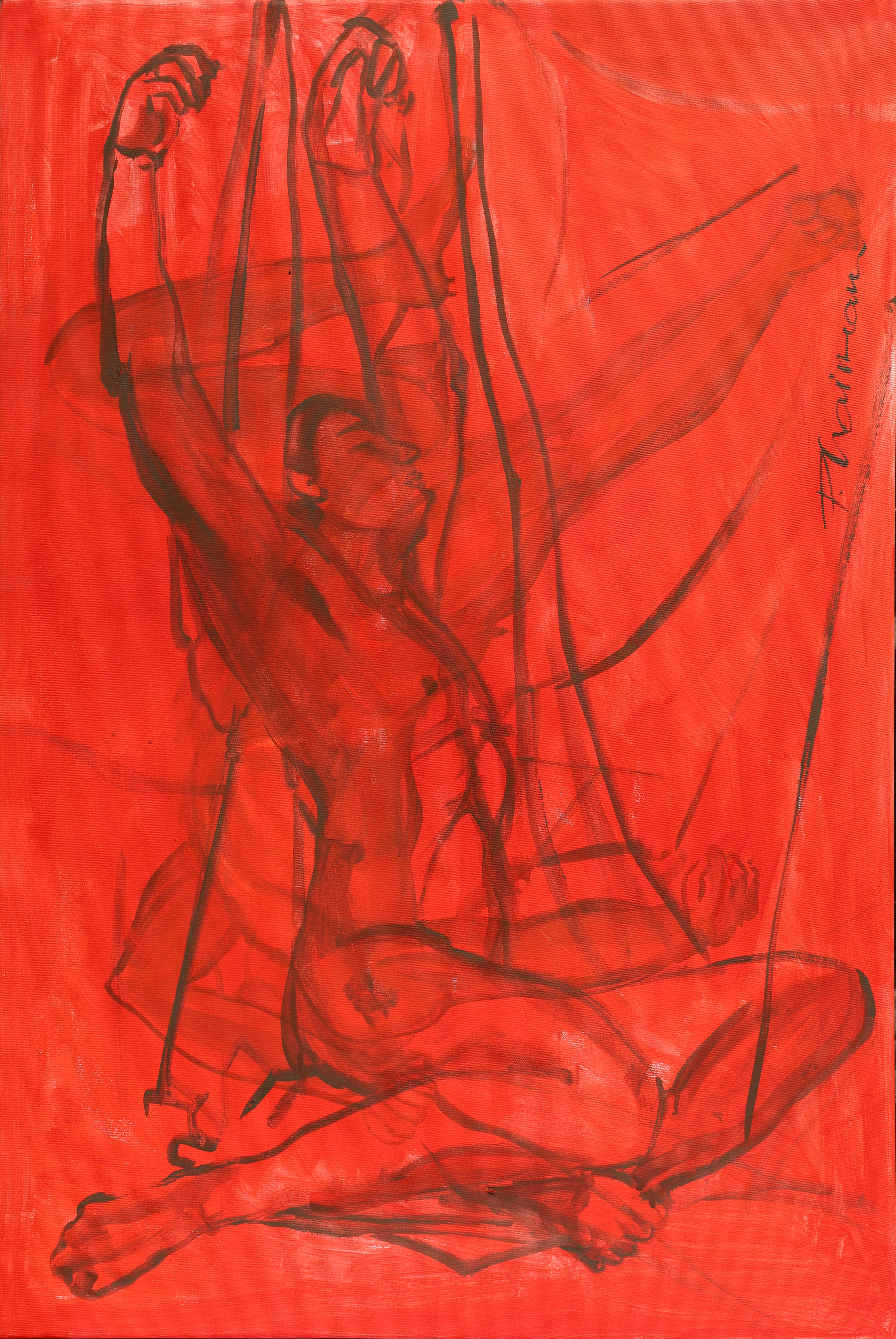 "Passion #1" - Un dipinto a olio su tela originale e firmato dell'artista Paula Craioveanu  - intitolato  "Passione #1".
Dipinto a mano e firmato a mano dall'artista in alto a destra. È anche firmato, intitolato e datato sul retro.
Fa parte della