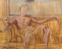 FADING INTO STONE 3 surreale olio/tela originale Paula Craioveanu