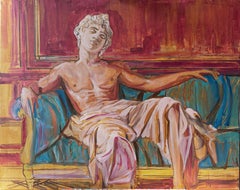FADING INTO STONE 3 surreale olio/tela originale Paula Craioveanu