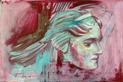 Hypnos 2 Dio del sonno firmato Paula Craioveanu olio su tela
