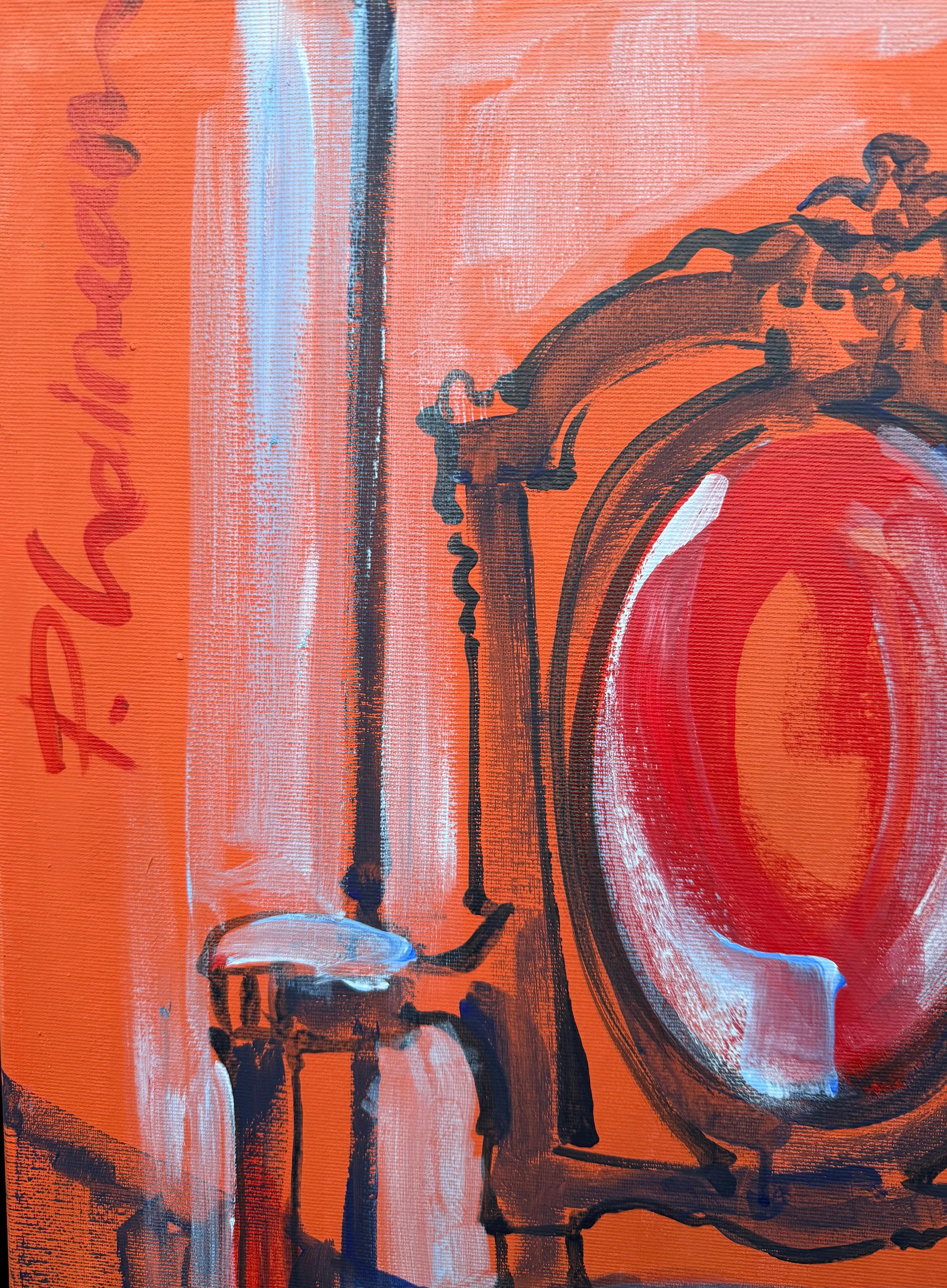 Louis XVI #8 original painting by Paula Craioveanu 27.5x19.5in 2