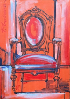 Louis XVI #8 original painting by Paula Craioveanu 27.5x19.5in