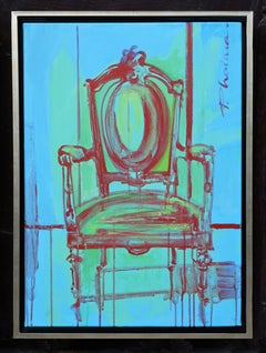 Louis XVI #7 original painting by Paula Craioveanu 27.5x19.5in framed