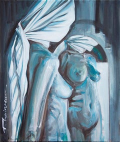 Nude in the Mirror  original oil on canvas 