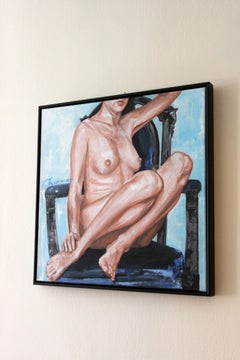 NUDE on ARMCHAIR Interior FRAMED