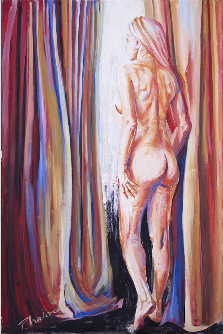 Nude Painting Paula Craioveanu - Nu debout par la fenêtre
