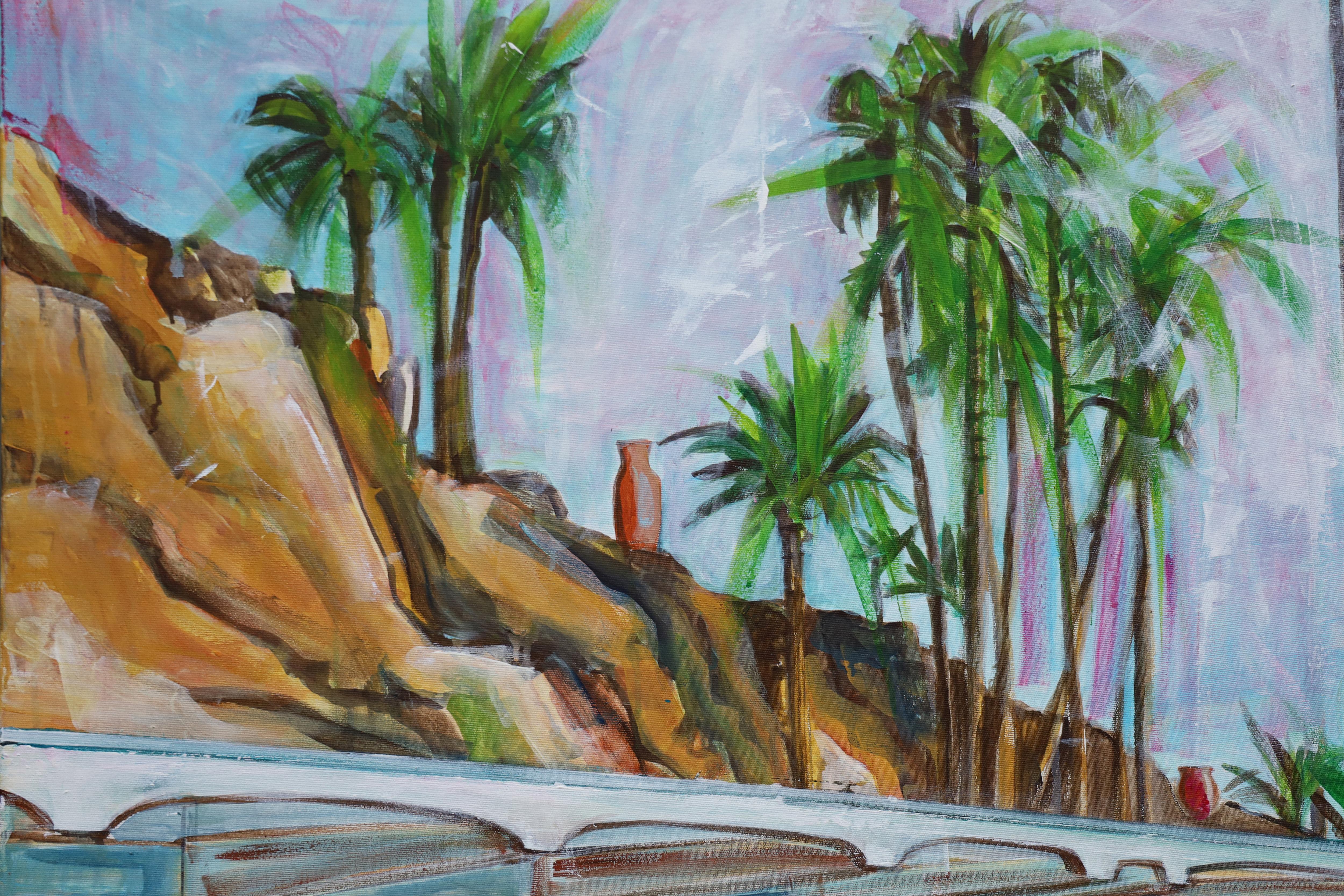 VECCHIO MONDO NUOVO - quadro originale di grandi dimensioni di Paula Craioveanu 59x39in in vendita 3