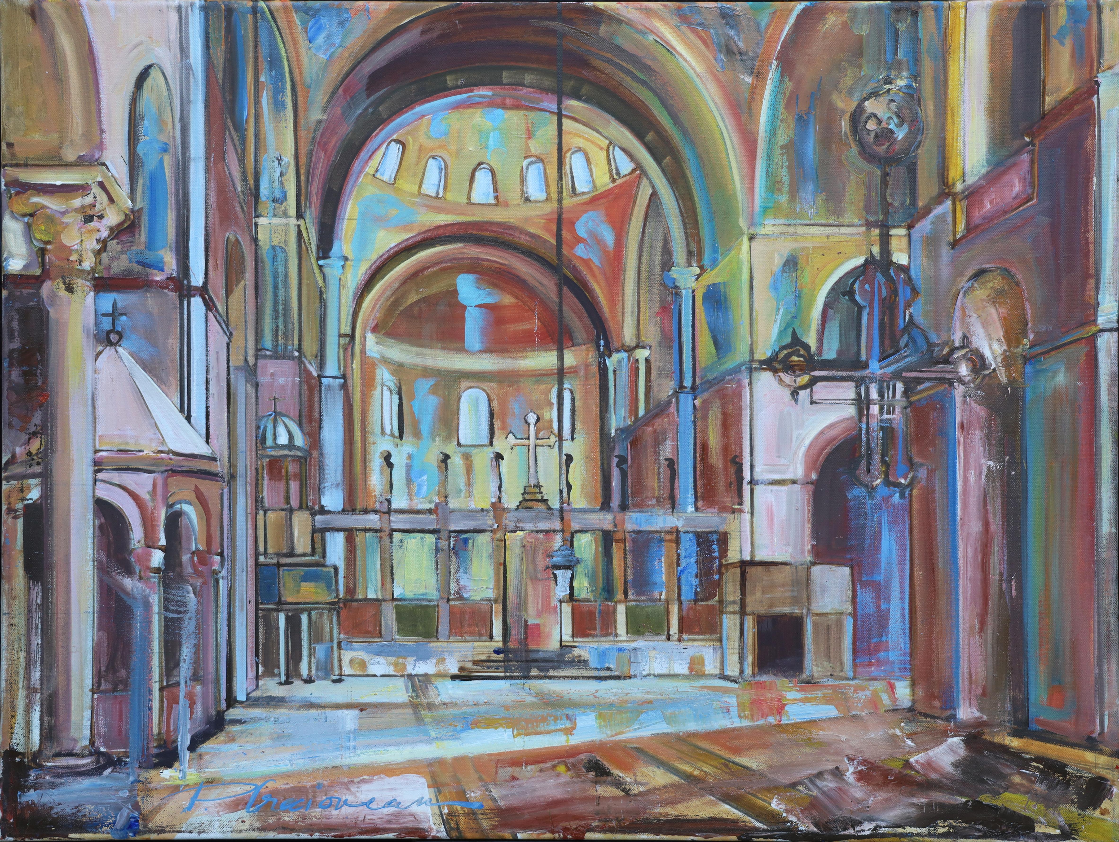 INTERNO SAN MARCO originale  pittura olio/tela Paula Craioveanu