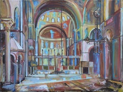 SAN MARCO INTERIOR original  pintura óleo/lienzo Paula Craioveanu