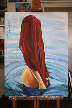 Under the Veil 1 (Break Free) original art oil/canvas by Paula Craioveanu