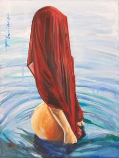 Bajo el velo 1 (Libérate) óleo/lienzo original de Paula Craioveanu