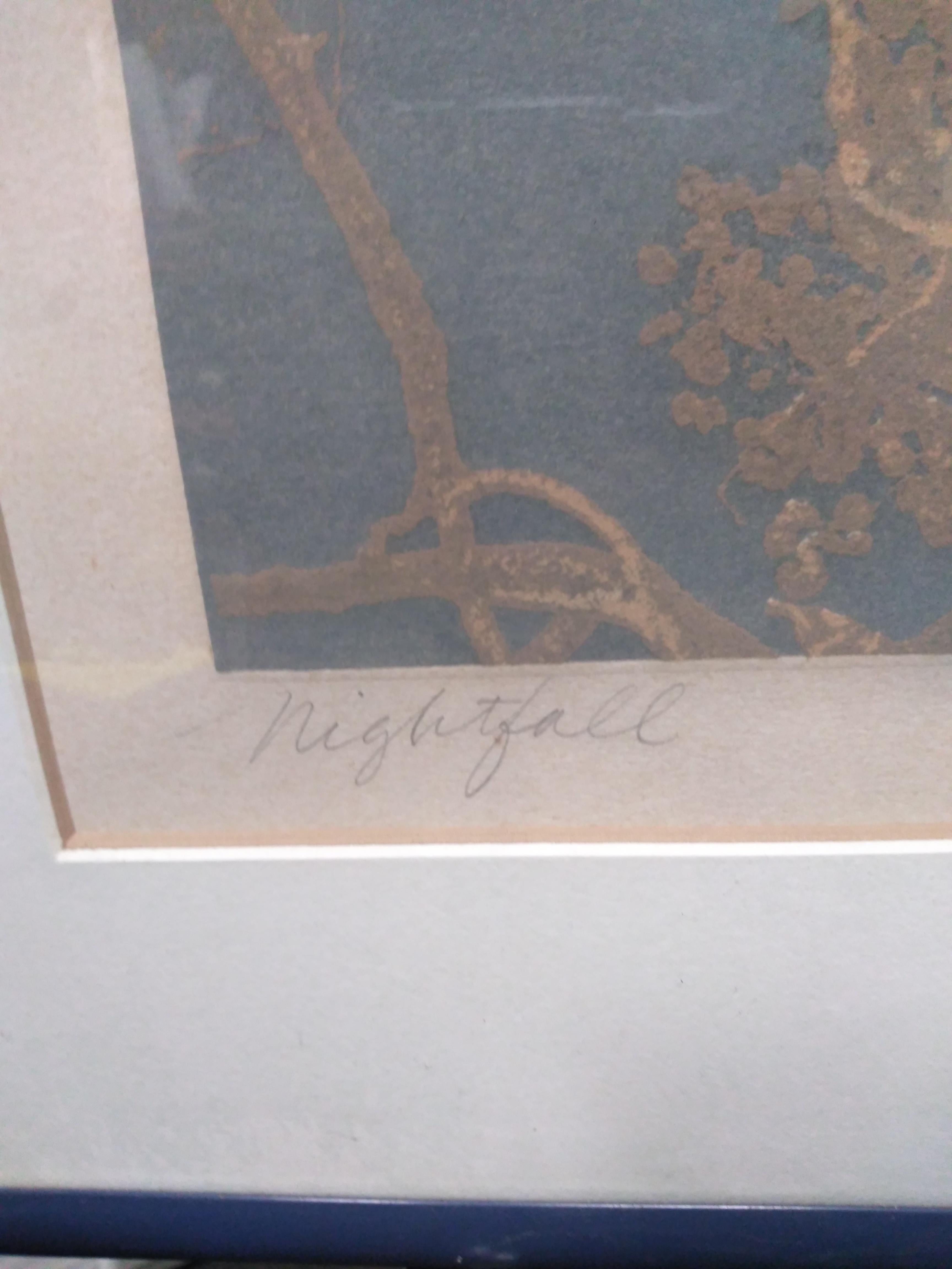 Ésta es una litografía de prueba de artista de Paula Crane. Está firmada y numerada por el artista.  La litografía se entrega enmarcada.  Un bonito añadido a la pared.