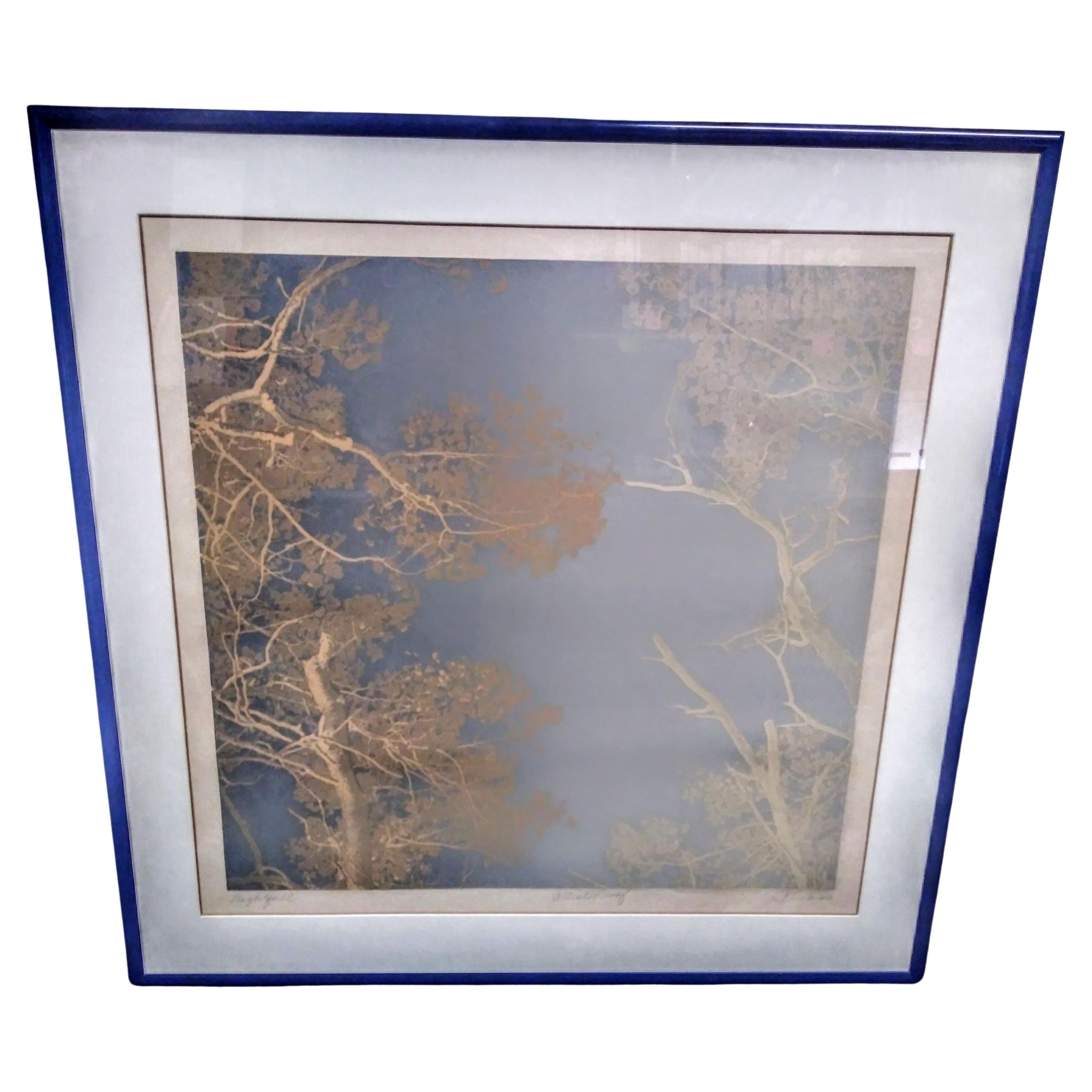 Paula Crane "Otoño Nocturno" Prueba de artista litografía. en venta