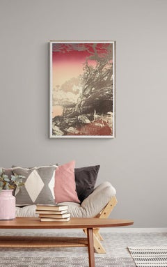 1980er Jahre „Day's End Land's End II“ Original kalifornische Landschaft, Siebdruck