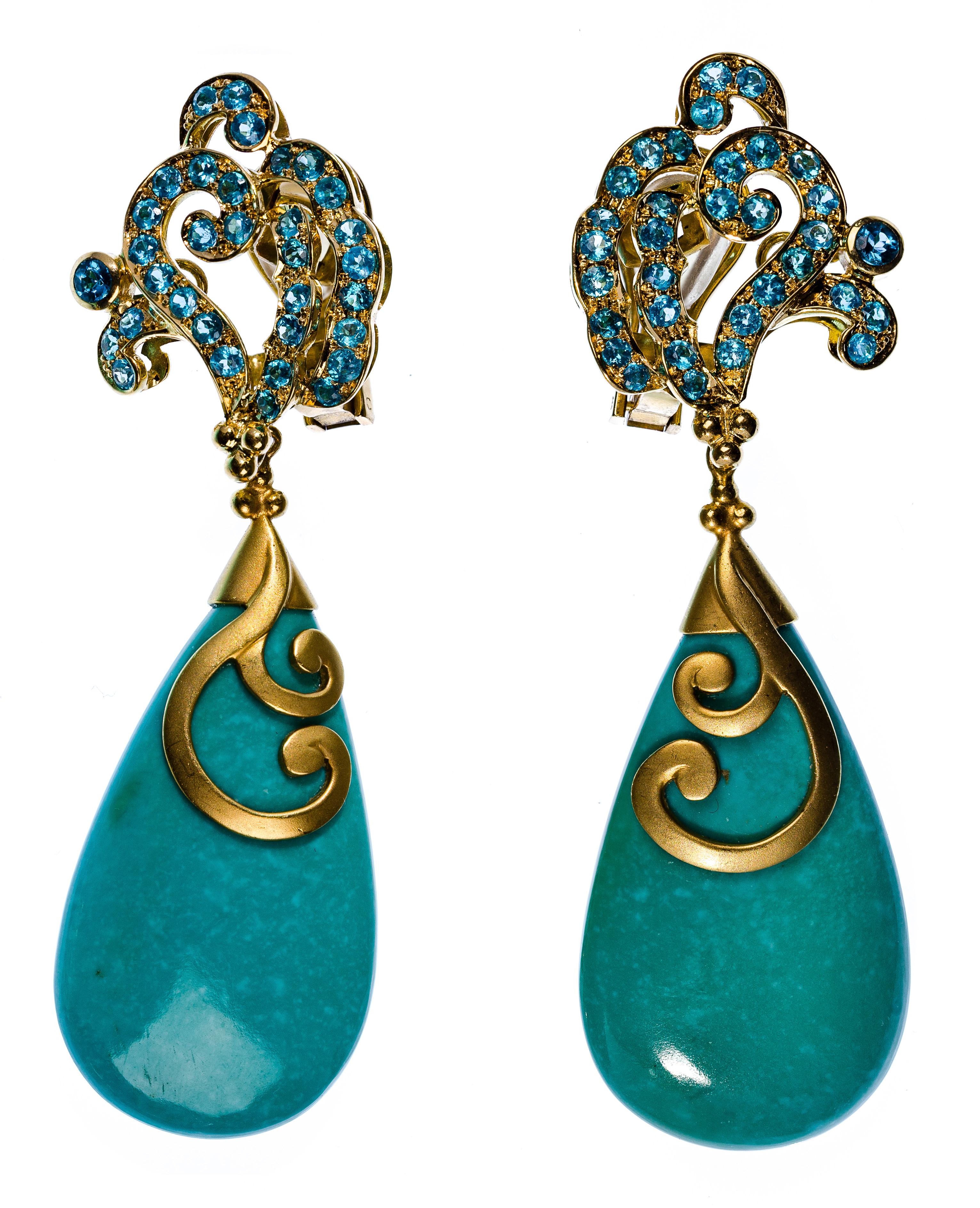 turquoise earring set
