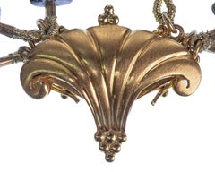 Paula Crevoshay 18k Yellow Gold and Gemstone Necklace Amethyst & Citrine Beads