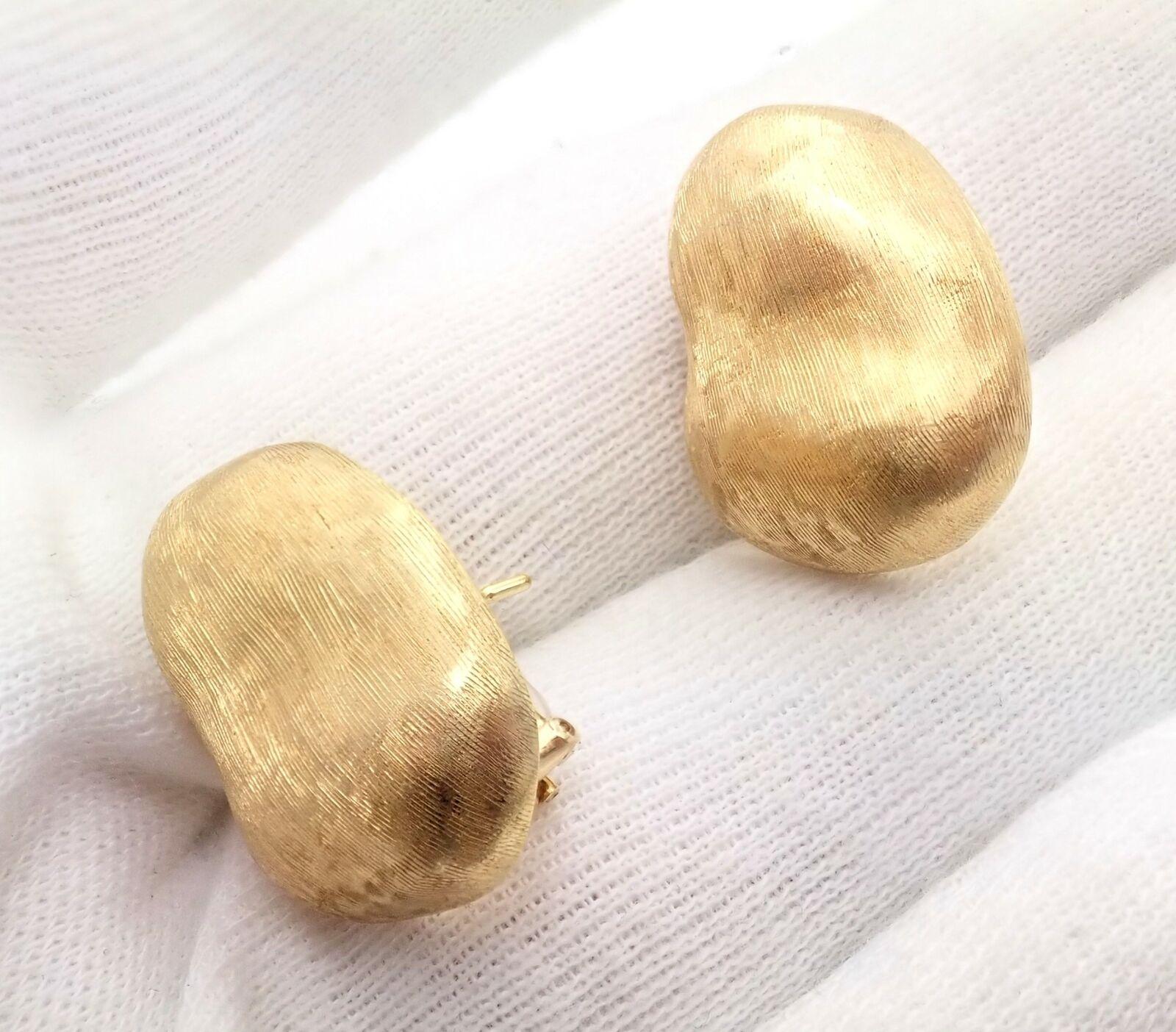 Women's or Men's Paula Crevoshay Yellow Gold Large Nugget Earrings For Sale