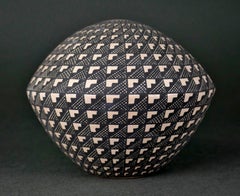 Paula Estevan Acoma Pueblo Small Eye Dazzler Weed Pot Vase
