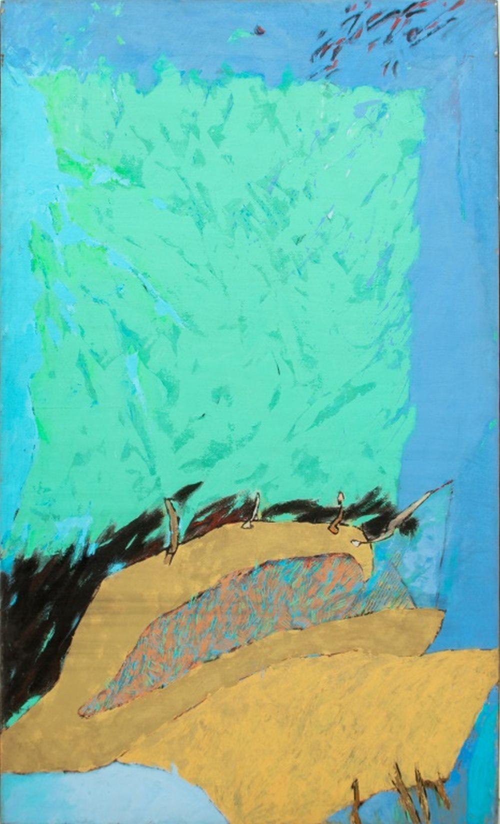 Paula Holland Abstract Painting - "Energy Field Generator"