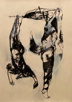 Forma 2 - painting, paper, contemporary, young artist, German, muted colours