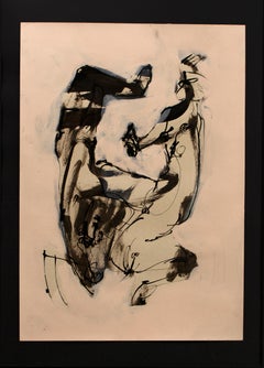 Forma 3 - peinture, papier, contemporaine, jeune artiste, Allemagne, couleurs sourdes