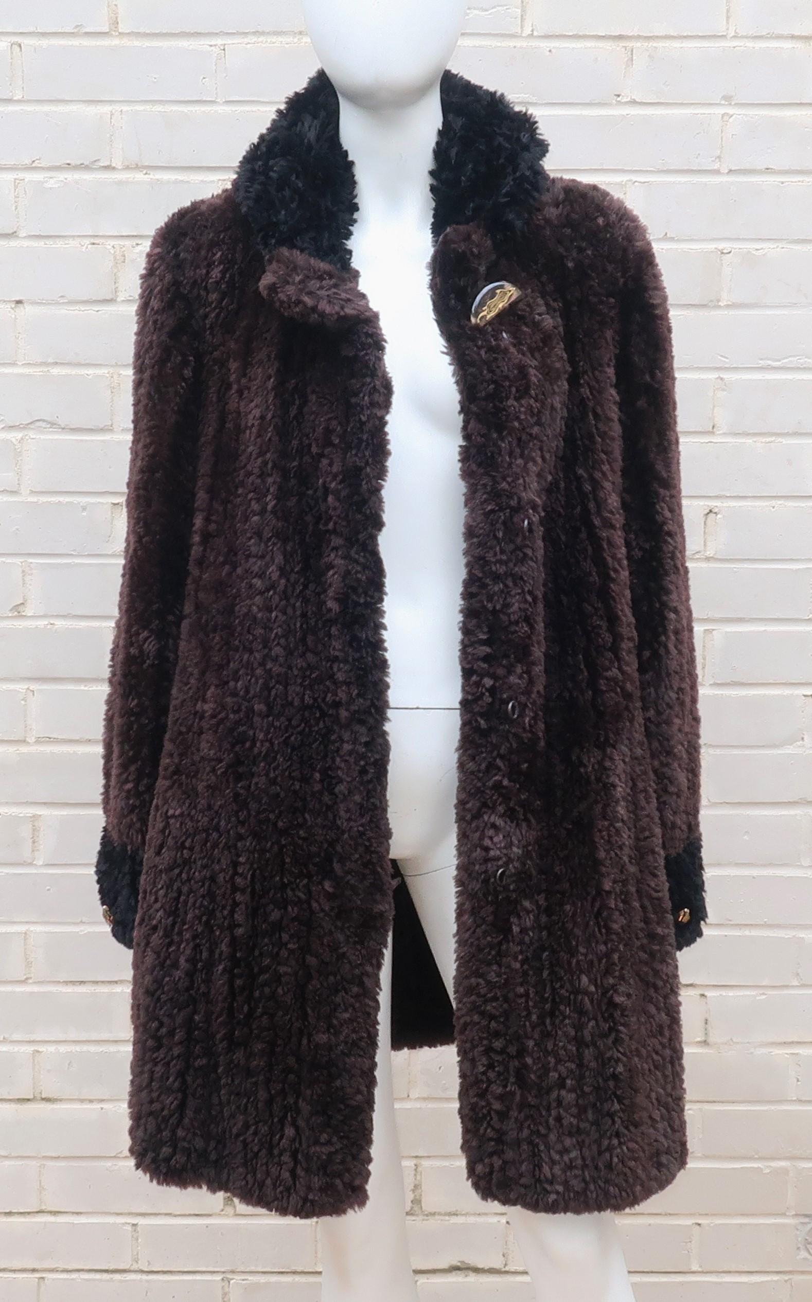Paula Lishman Beaver Fur Knit Hooded Coat 5