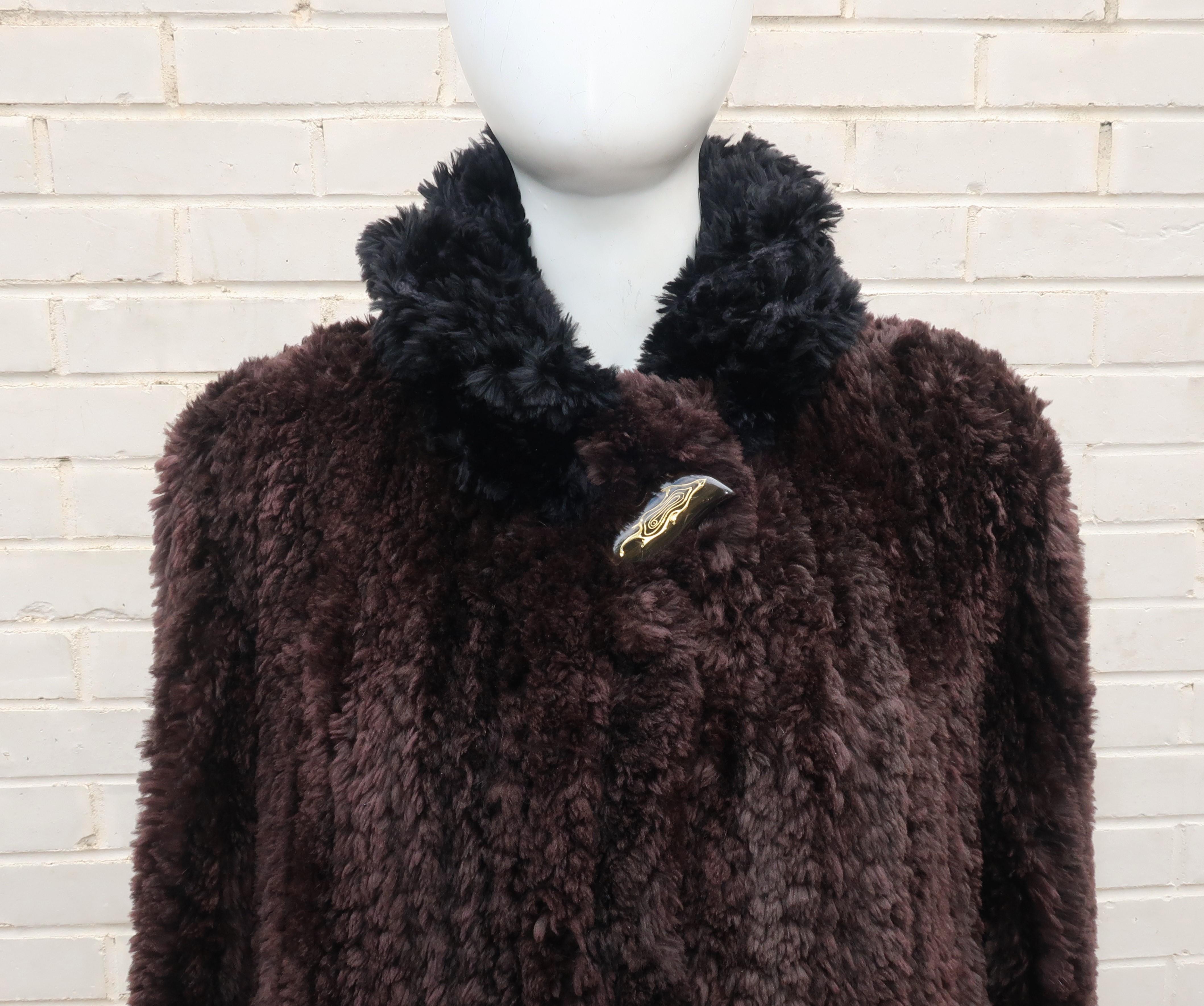 Canadian fur designer, Paula Lishman, has been working with artisans for decades to perfect a unique fur 'fabric' by combining a cotton yarn with fur which can then be used to create comfortable garments that appeal to stylish active women.  This